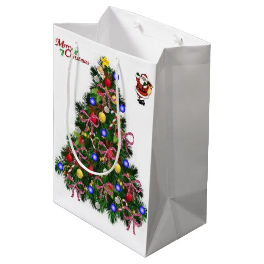 Kerstcadeautassen Medium Cadeauzakje (Achterkant Gekanteld)