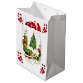 Kerstcadeautassen Medium Cadeauzakje (Voorkant Gekanteld)