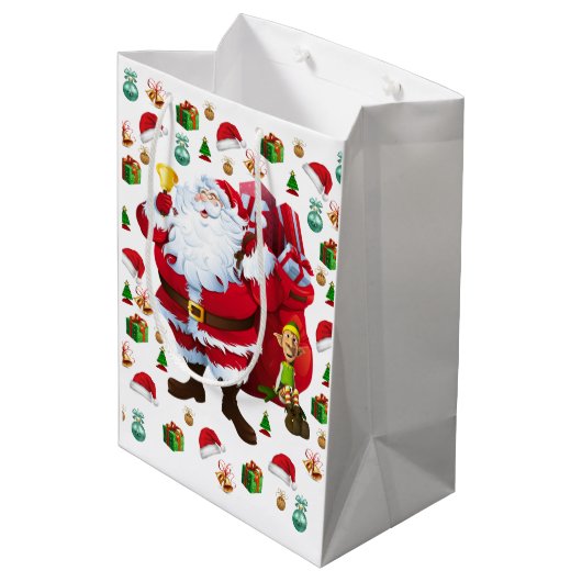 Kerstcadeautassen Medium Cadeauzakje (Achterkant Gekanteld)