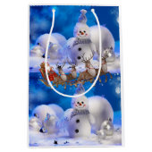Kerstcadeautassen Medium Cadeauzakje (Voorkant)