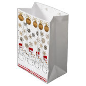 Kerstcadeautassen Medium Cadeauzakje (Voorkant Gekanteld)