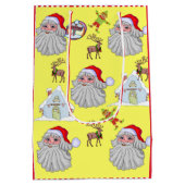  kerstcadeautassen met kerstcadeaus voor kerstcade medium cadeauzakje (Achterkant)