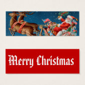  kerstcadeautassen mini visitekaartjes (Voorkant /achterkant)