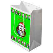 Kerstcadeautassen Uil Medium Cadeauzakje (Voorkant Gekanteld)