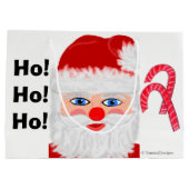 Kerstcadeautassen van de Kerstman Groot Cadeauzakje (Achterkant)