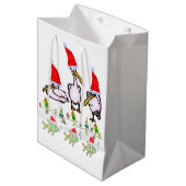 Kerstcadeautassen van Pelican Medium Cadeauzakje (Voorkant Gekanteld)