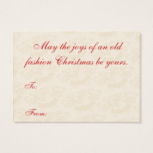  kerstcadeautassen visitekaartjes (Achterkant)