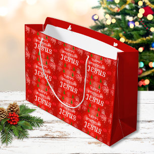Kerstcadeautassen voor christenen Gefeliciteerd Je Groot Cadeauzakje