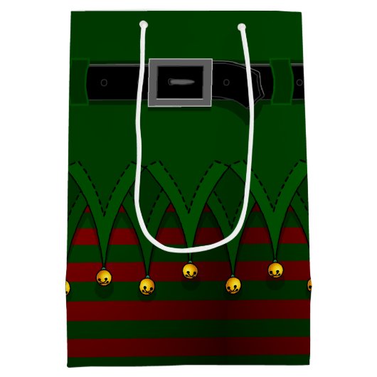 kerstcadeautassen voor feestdagen medium cadeauzakje (Achterkant)