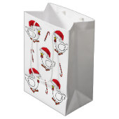 Kerstcadeautassen voor kuikens medium cadeauzakje (Voorkant Gekanteld)