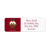 kerstcadeautekenfilm etiket (Voorkant)