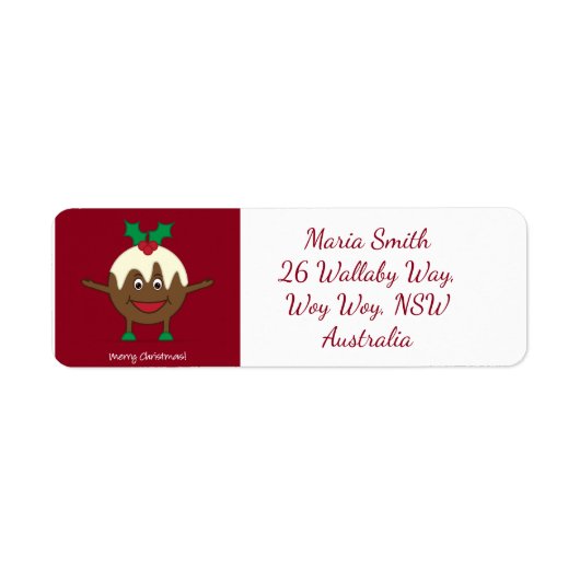 kerstcadeautekenfilm etiket (Voorkant)