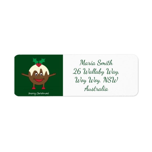 kerstcadeautekenfilm etiket (Voorkant)