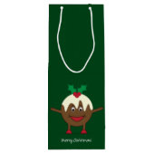 kerstcadeautekenfilm wijn cadeautas (Achterkant)