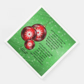 kerstcadeautekst uit de songarije : servet (Hoek)