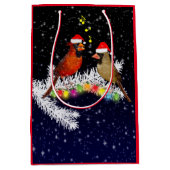 Kerstcadeautentas Cardinal Medium Cadeauzakje (Voorkant)