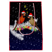 Kerstcadeautentas Cardinal Medium Cadeauzakje (Achterkant)