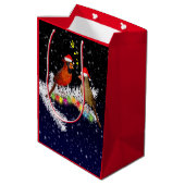 Kerstcadeautentas Cardinal Medium Cadeauzakje (Achterkant Gekanteld)