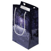Kerstcadeautentas in de Pines Klein Cadeauzakje (Voorkant Gekanteld)