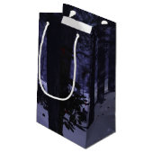 Kerstcadeautentas in de Pines Klein Cadeauzakje (Achterkant Gekanteld)
