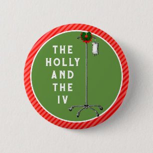Kerstcadeautips voor verpleegsters ronde button 5,7 cm