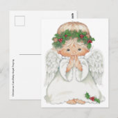 kerstcadeautje Baby Angel Praying Briefkaart (Voorkant / Achterkant)