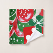 kerstcadeautje bad handdoek (Wasdoekje)