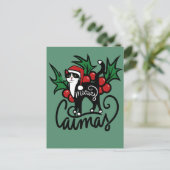 kerstcadeautje briefkaart (Staand voorkant)