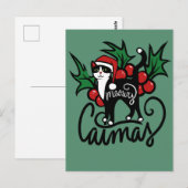 kerstcadeautje briefkaart (Voorkant / Achterkant)