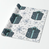 kerstcadeautje cadeaupapier (Uitgerold)