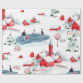 kerstcadeautje cadeaupapier (Vlak)