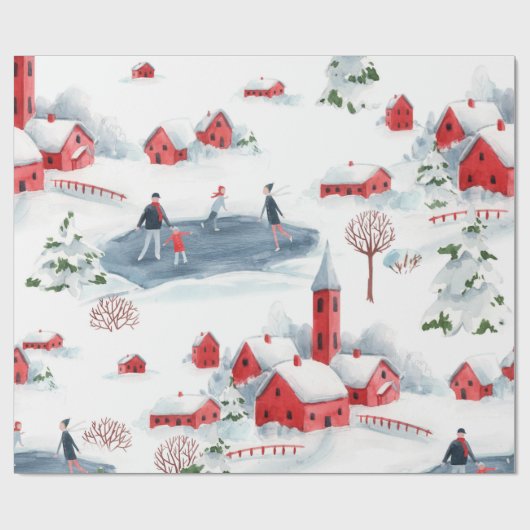 kerstcadeautje cadeaupapier (Vlak)