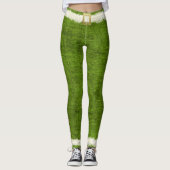 kerstcadeautje Elf Costume Green Holiday Fun Leggings (Voorkant)
