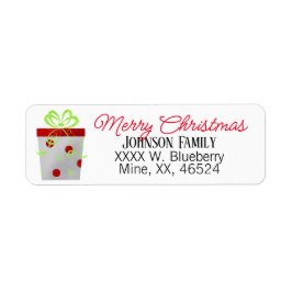 kerstcadeautje etiket