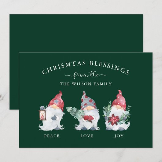 kerstcadeautje feestdagenkaart (Voorkant / Achterkant)