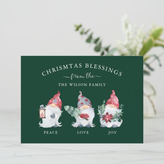 kerstcadeautje feestdagenkaart (Staand voorkant)