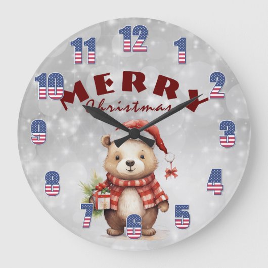 kerstcadeautje grote klok (Voorkant)