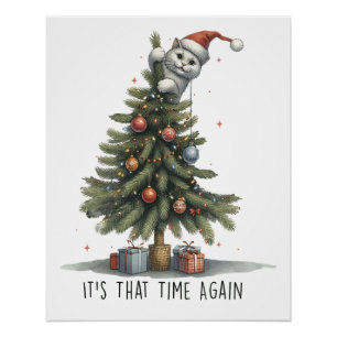 Kerstcadeautje, het is weer die tijd perfect poster