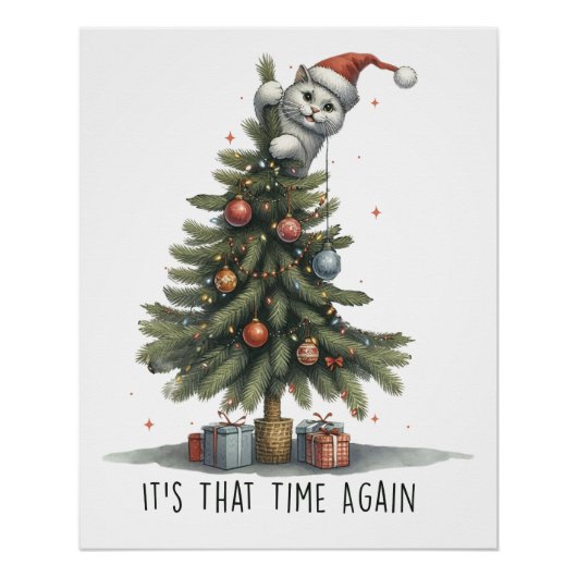 Kerstcadeautje, het is weer die tijd perfect poster (Voorkant)