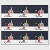 kerstcadeautje in Moskou Cadeaupapier (Vlak)