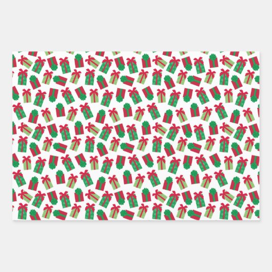 kerstcadeautje inpakpapier vel (Voorkant)