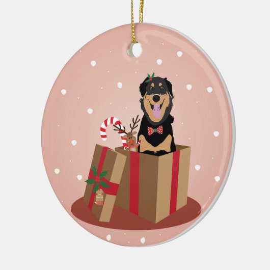 kerstcadeautje keramisch ornament (Links)