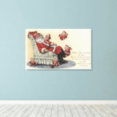 kerstcadeautje: kerstkerstcadeautje 2 canvas afdruk (Insitu (Houten vloer))