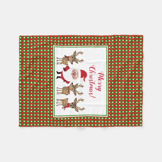 kerstcadeautje kerstkerstkerstfeestkerstkerstkerst fleece deken (Voorkant (Horizontaal))