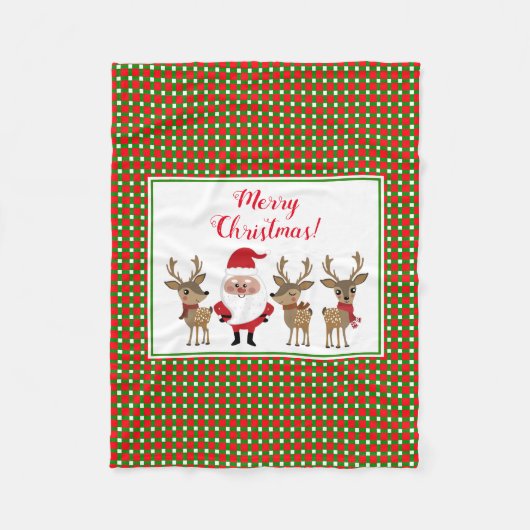 kerstcadeautje kerstkerstkerstfeestkerstkerstkerst fleece deken (Voorkant)