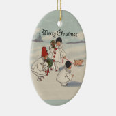 kerstcadeautje kinderkunstwerk keramisch ornament (Rechts)