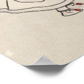  kerstcadeautje kinderkunstwerk poster (Hoek)