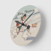  kerstcadeautje kinderkunstwerk ronde klok (Hoek)