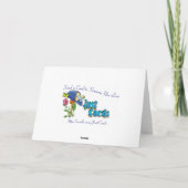 kerstcadeautje koe feestdagen kaart (Achterkant)