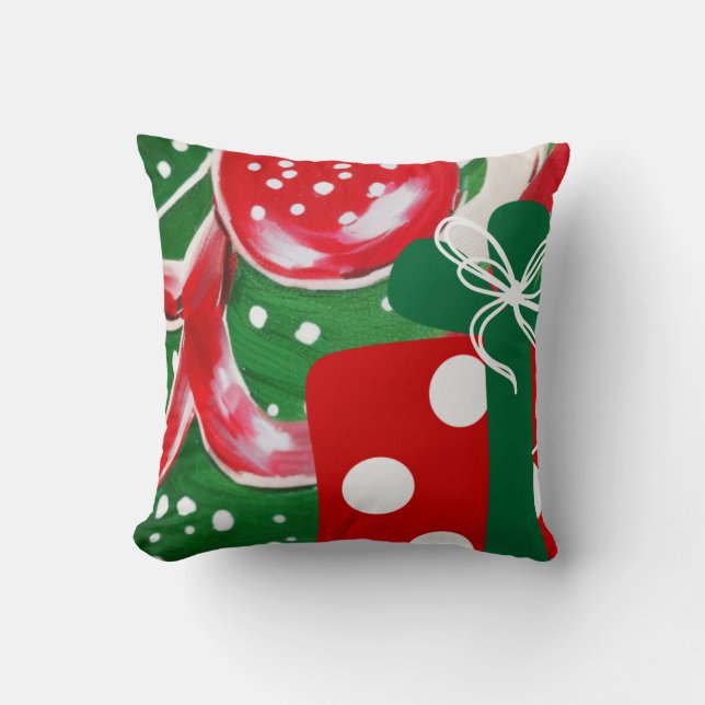 kerstcadeautje kussen (Voorkant)